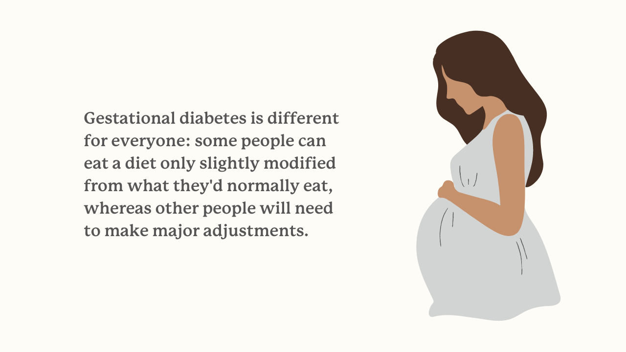 every woman responds differently to gestational diabetes
